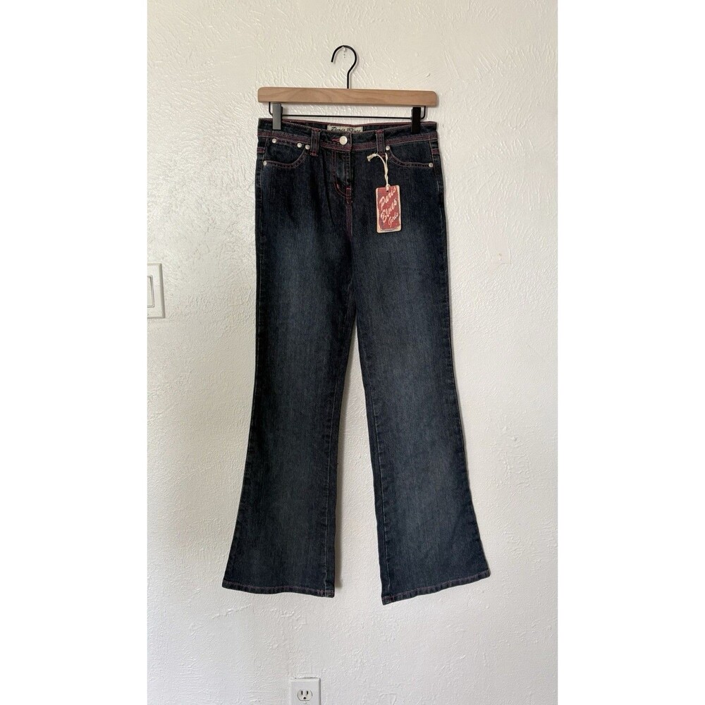 Paris Blues Girls Vintage Y2K Blue Flare Leg Jeans Size 14